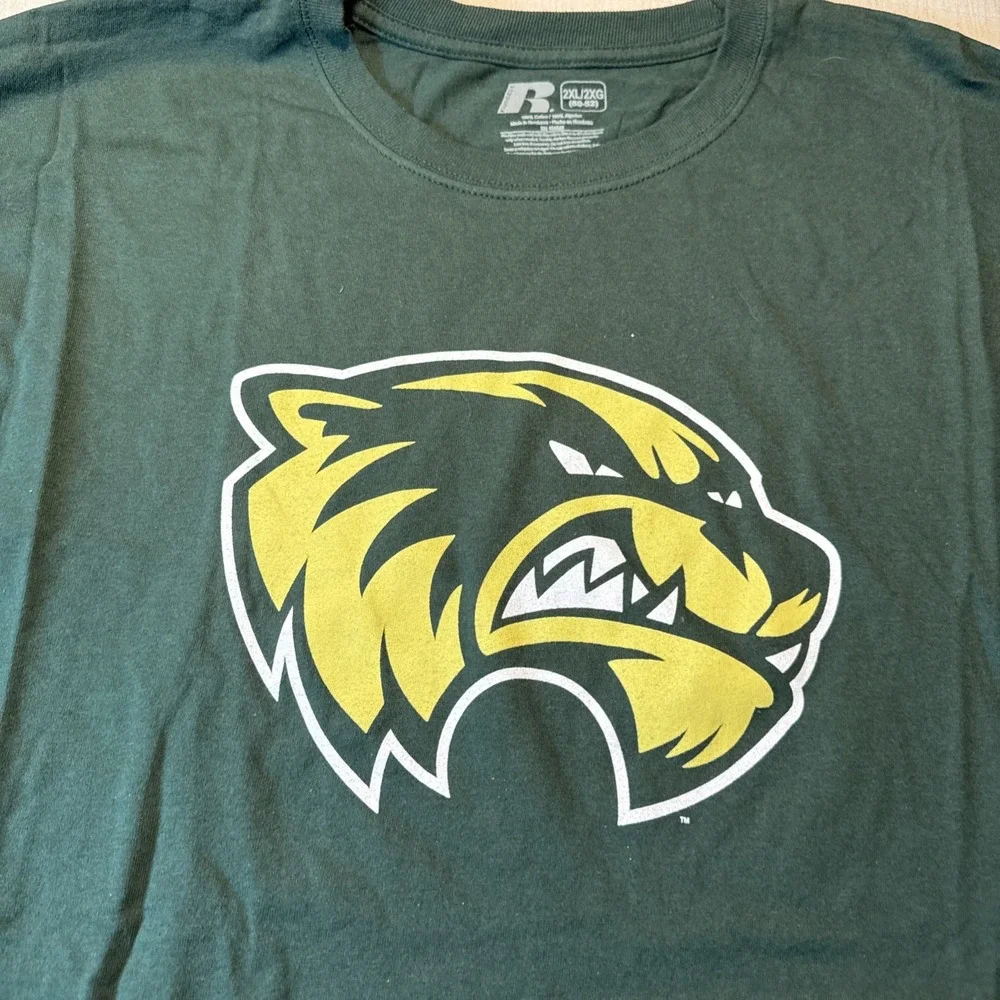 UVU Wolverines T-shirt Hunter Green 2XL by Russell NEW‎